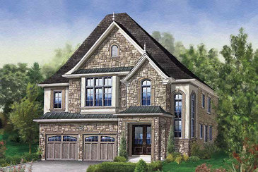 The Grenoble new home model plan at the Thornbury Woods by Mosaik Homes in Maple