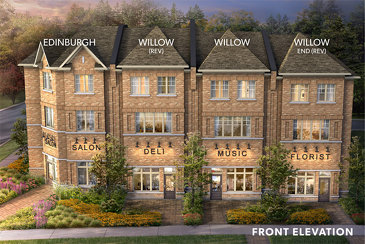 The Edinburg new home model plan at the Hometown by Marycroft Homes in Guelph