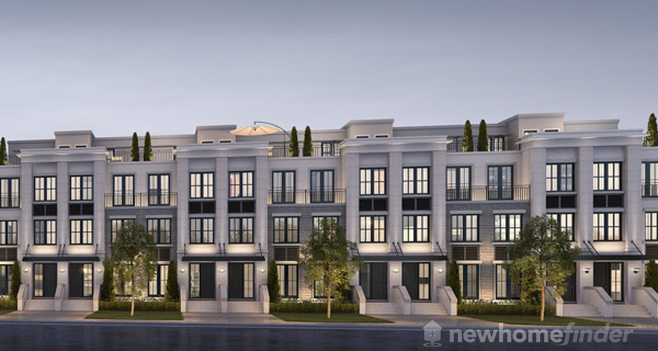 Executive Townhomes floor plan at The Reserve by Queenscorp in Mineola, Ontario