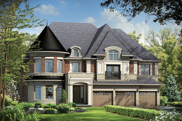 The Williams new home model plan at the Kleinburg Crown Estates (Ca) by Caliber Homes in Kleinburg