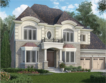 The Sienna new home model plan at the Cleave View Estate by CountryWide Homes in Brampton