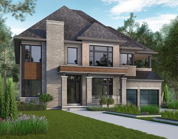 The Sienna new home model plan at the Cleave View Estate by CountryWide Homes in Brampton