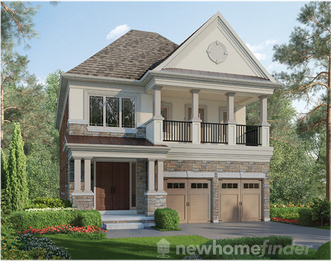 Halequin floor plan at Cleave View Estate by CountryWide Homes in Brampton, Ontario