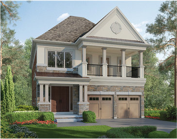 The Halequin new home model plan at the Cleave View Estate by CountryWide Homes in Brampton