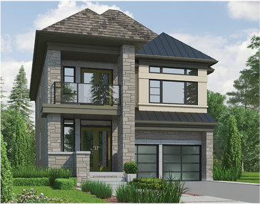 The Reseda new home model plan at the Cleave View Estate by CountryWide Homes in Brampton