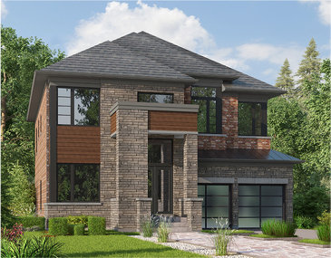 The Shamrock new home model plan at the Cleave View Estate by CountryWide Homes in Brampton