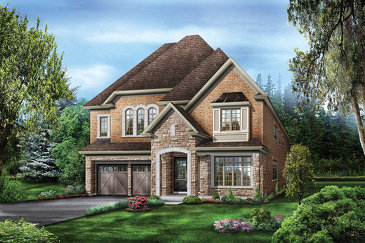 The Eden Valley new home model plan at the Vales of the Humber Estates by Regal Crest Homes in Brampton