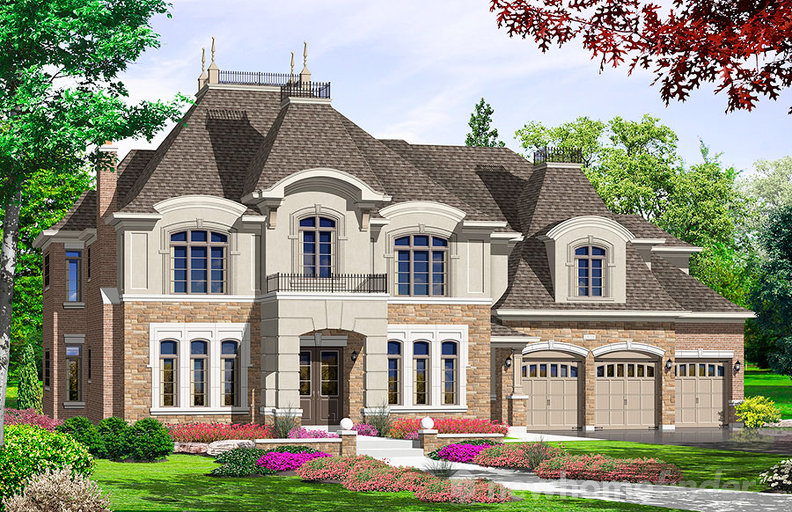 Rosewood floor plan at Riverwalk (HH) by Highcastle Homes in Castlemore, Ontario