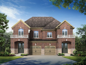The Arrow new home model plan at the Credit Woods by Stanford Homes in Mississauga