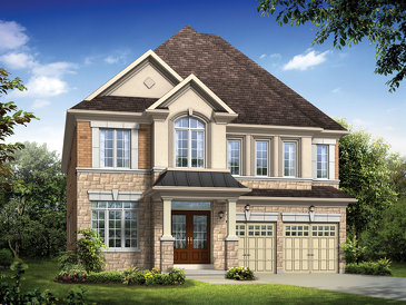 The Weston new home model plan at the Credit Woods by Stanford Homes in Mississauga