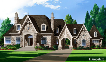 The Hampshire new home model plan at the Stellar Estates by Stellar Homes in Caledon