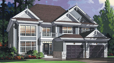 The Annapolis new home model plan at the Fernbank Crossing by Phoenix Homes in Kanata