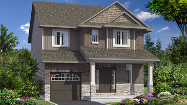 The Bexley new home model plan at the Fernbank Crossing by Phoenix Homes in Kanata