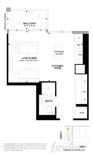 392 floor plan at Minto Westside by Minto Communities in Toronto, Ontario