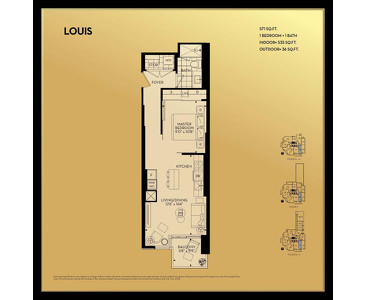 The Louis new home model plan at the Yorkville Park by Minto Communities in Toronto