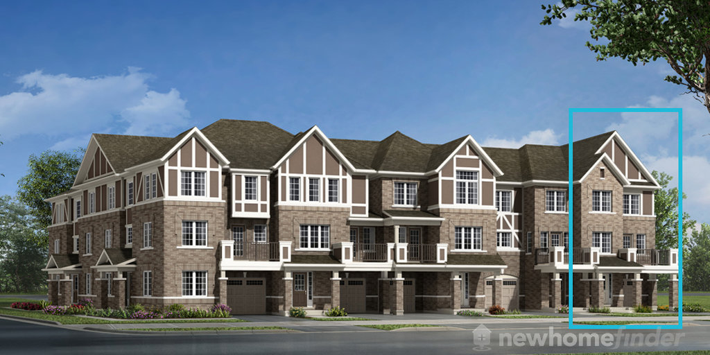 Finlay End floor plan at Hawthorne South Village by Mattamy Homes in Milton, Ontario