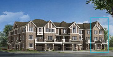 The Finlay End new home model plan at the Hawthorne South Village by Mattamy Homes in Milton