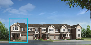 The MacFarlane End new home model plan at the Hawthorne South Village by Mattamy Homes in Milton