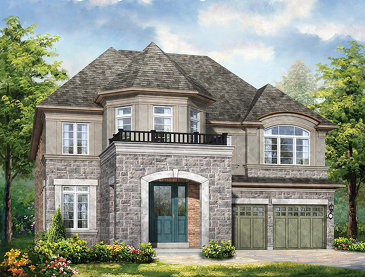 The Simcoe new home model plan at the Anchor Woods by Rosehaven Homes in Holland Landing