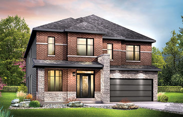The Okanagan new home model plan at the Harmony by Minto Communities in Nepean