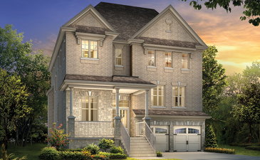 The Orleans new home model plan at the Mayfield Village (AR) by Aspen Ridge Homes in Brampton