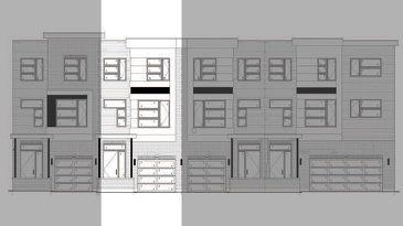 The Unit 71 new home model plan at the Gallery Towns by Granite Homes in Guelph