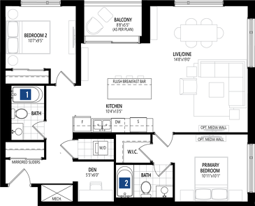 The Npd1 Corner new home model plan at the Views on the Preserve by Mattamy Homes in Oakville