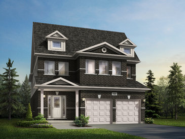 The Vega new home model plan at the The Glade by Fusion Homes in Guelph