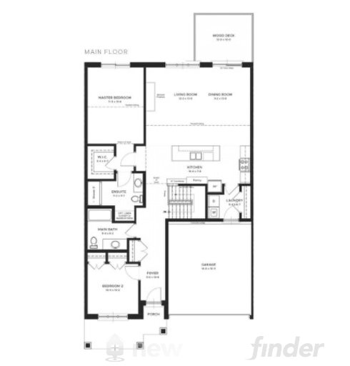 Sheffield #1 floor plan at Fox Court by Auburn Homes in London, Ontario