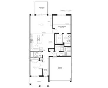 The Stanton new home model plan at the Fox Court by Auburn Homes in London