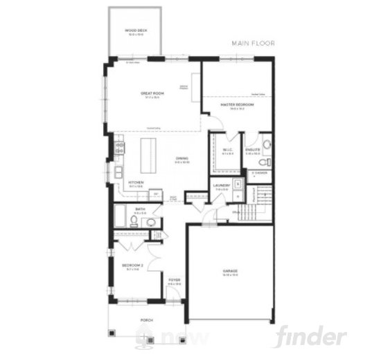 Sterling floor plan at Fox Court by Auburn Homes in London, Ontario