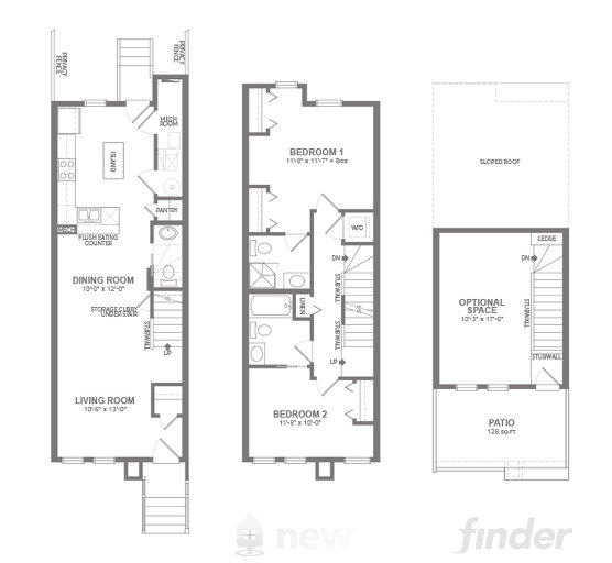 Prima floor plan at Zen Sequel by Avalon Master Builder in Calgary, Alberta