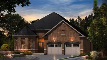 The Rideau 1 new home model plan at the Green Valley East by Bayview Wellington Homes in Bradford West Gwillimbury