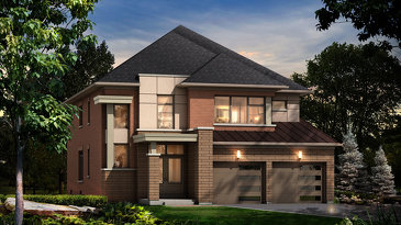 The Barossa 16 new home model plan at the Green Valley East by Bayview Wellington Homes in Bradford West Gwillimbury