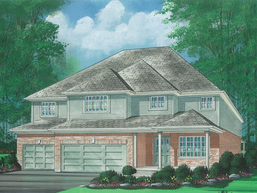 The Welker St Jacobs new home model plan at the Jacobs Trail Estates by Bromberg Homes in St Jacobs