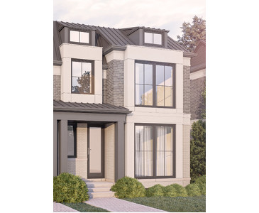 The Diamond new home model plan at the Lorne Park Place by Cachet Estate Homes in Mississauga