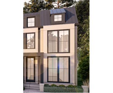 The Topaz new home model plan at the Lorne Park Place by Cachet Estate Homes in Mississauga