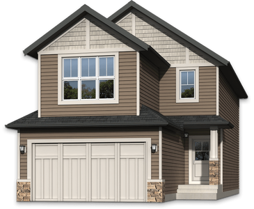 The Echo new home model plan at the The Willows of River Heights by Calbridge in Cochrane