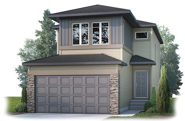 The Evo 2 new home model plan at the Cornerbrook by Cardel Homes in Calgary