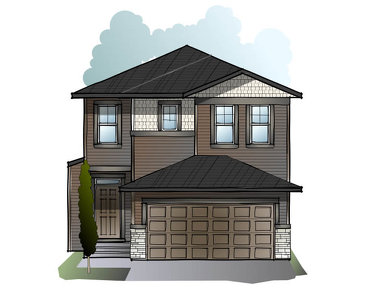 The Modena new home model plan at the Cornerbrook by Cardel Homes in Calgary