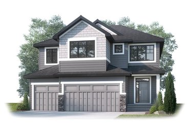 The Cascade new home model plan at the Shawnee Park by Cardel Homes in Calgary