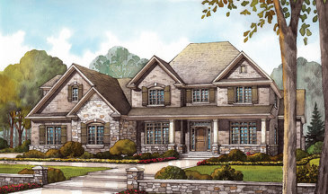 The Killbride new home model plan at the Audrey Meadows by Charleston Homes in Aberfoyle