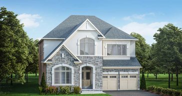 The Redstone new home model plan at the Castles of Caledon by CountryWide Homes in Caledon