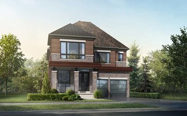 The Brentwood new home model plan at the Glen Abbey Encore by CountryWide Homes in Oakville