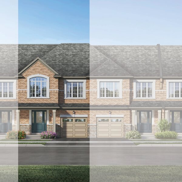 The Bassens new home model plan at the Ivy Rouge by Rosehaven Homes in Oakville