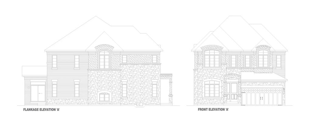 Castlebrook Corner floor plan at Ivy Rouge by Rosehaven Homes in Oakville, Ontario