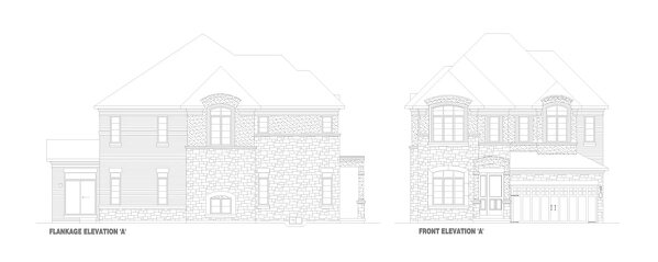 The Castlebrook Corner new home model plan at the Ivy Rouge by Rosehaven Homes in Oakville