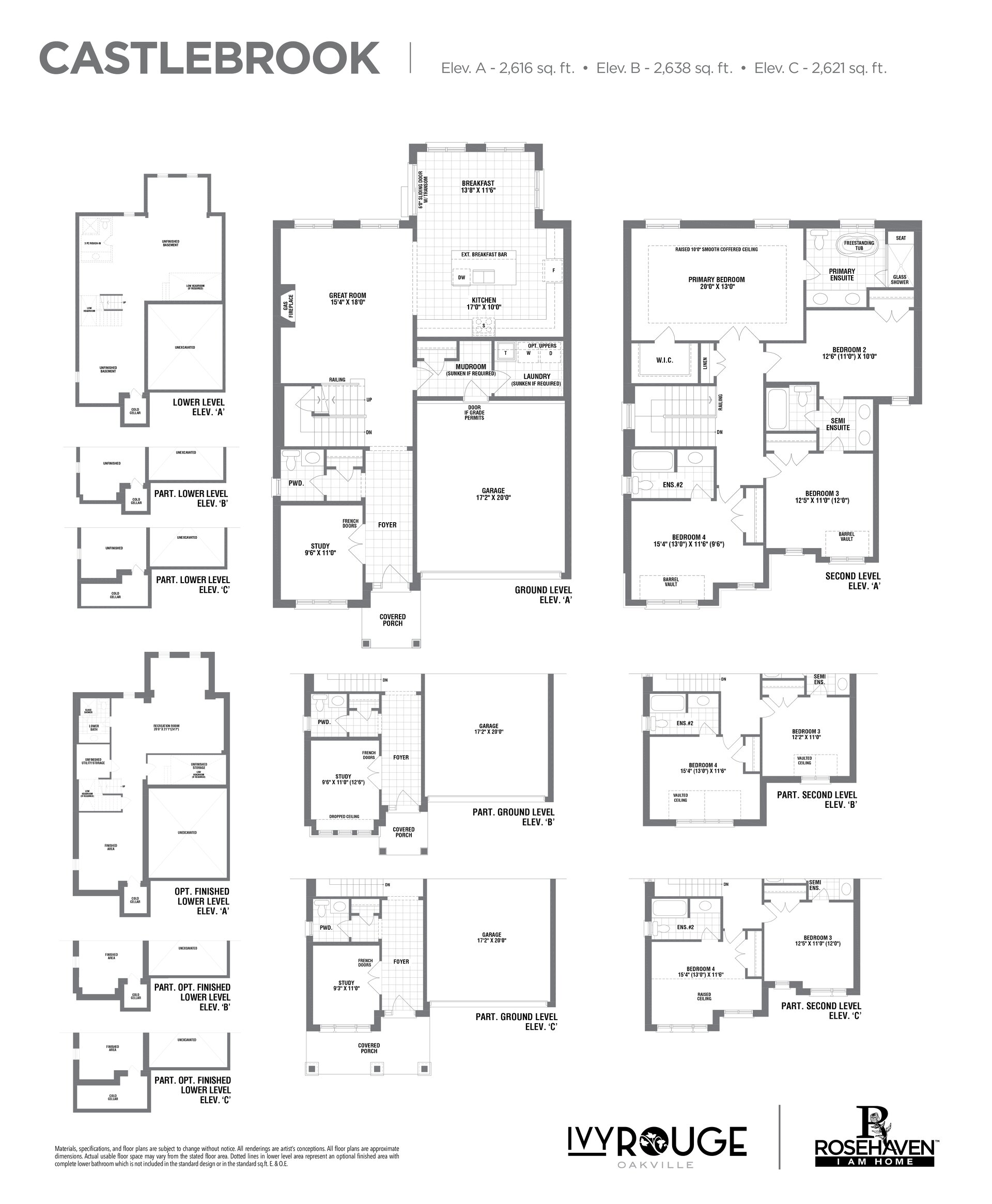 Image of Castlebrook level 1 at the Ivy Rouge development in Oakville