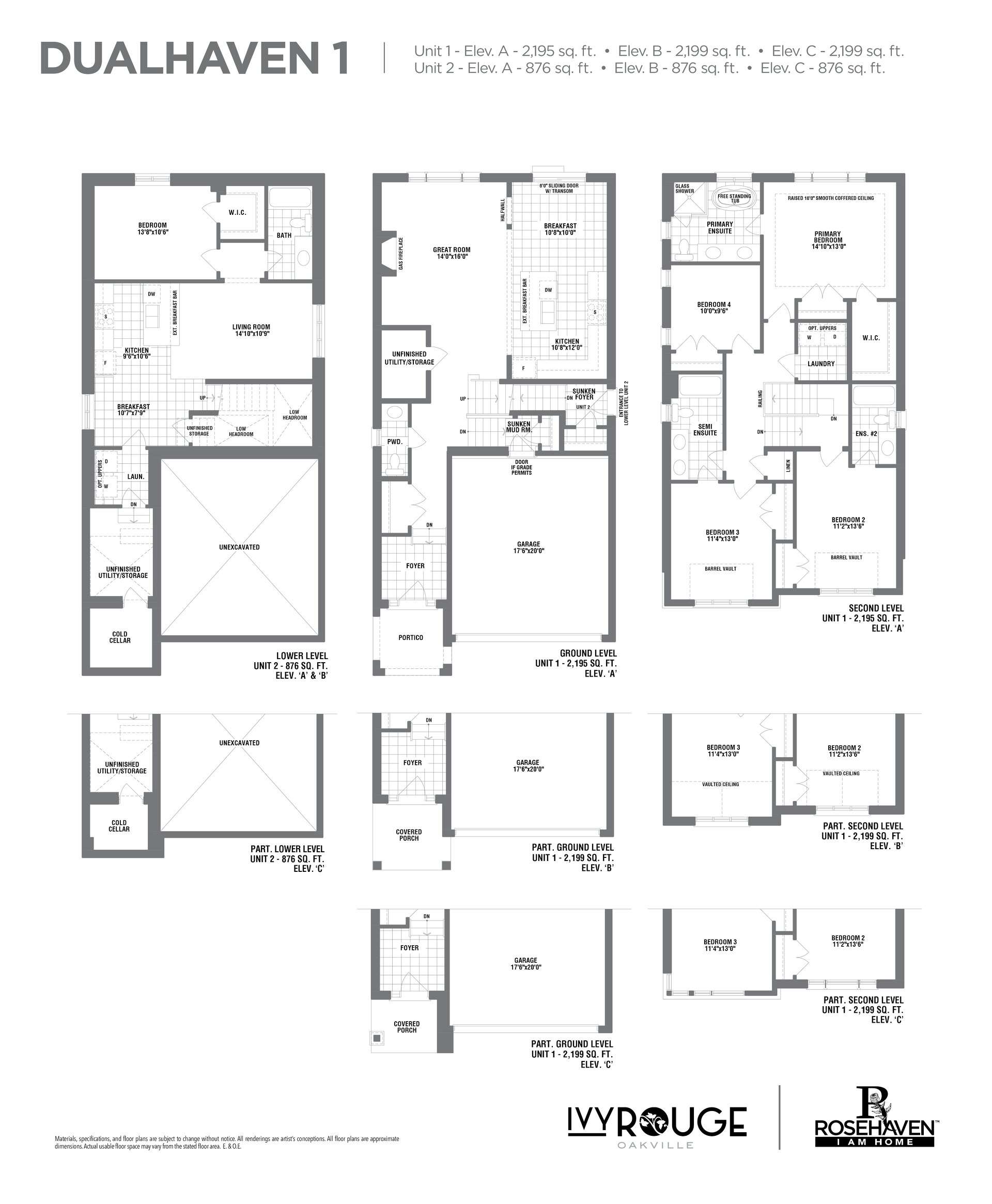 Image of Dualhaven 1 level 1 at the Ivy Rouge development in Oakville