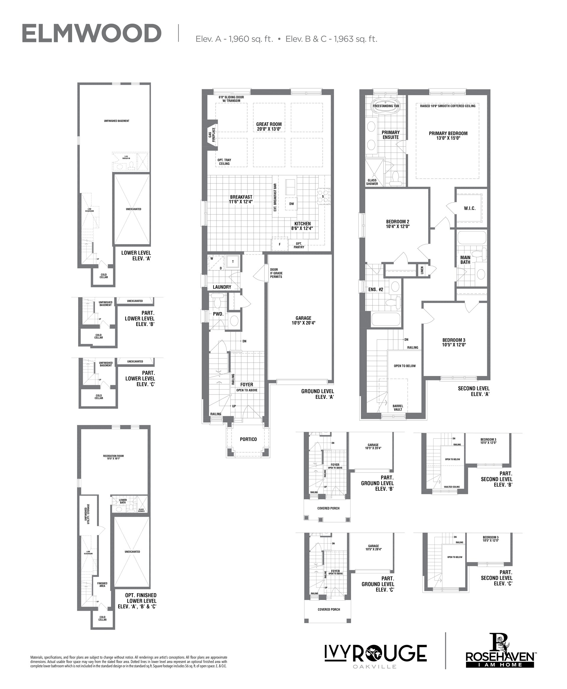 Image of Elmwood level 1 at the Ivy Rouge development in Oakville